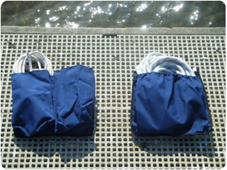 halyard and equipment holders